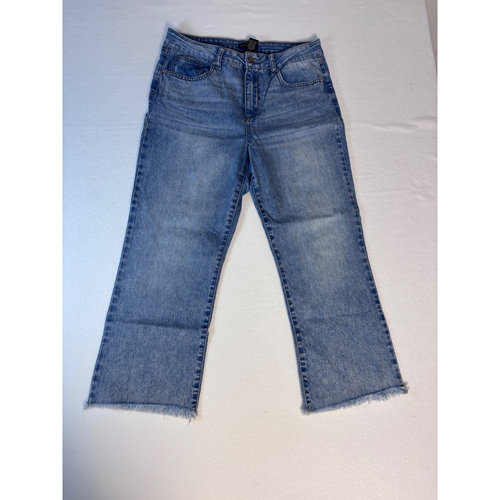 Sincerely Jules Womens High Rise Straight Leg Jeans Crop Light Wash Size 11/30